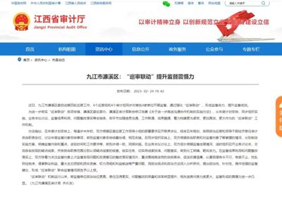 省审计厅网站刊登我区“巡审联动”工作